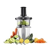 Wundermix - WunderZoodler® • Spiralschneider-Erweiterung für WunderSlicer • Kompatibel mit Thermomix TM5 & TM6 und Monsieur Cuisine MC Trend & MC Connect • Zoodles Maker